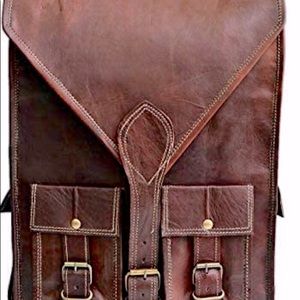 Leather convertible backpack